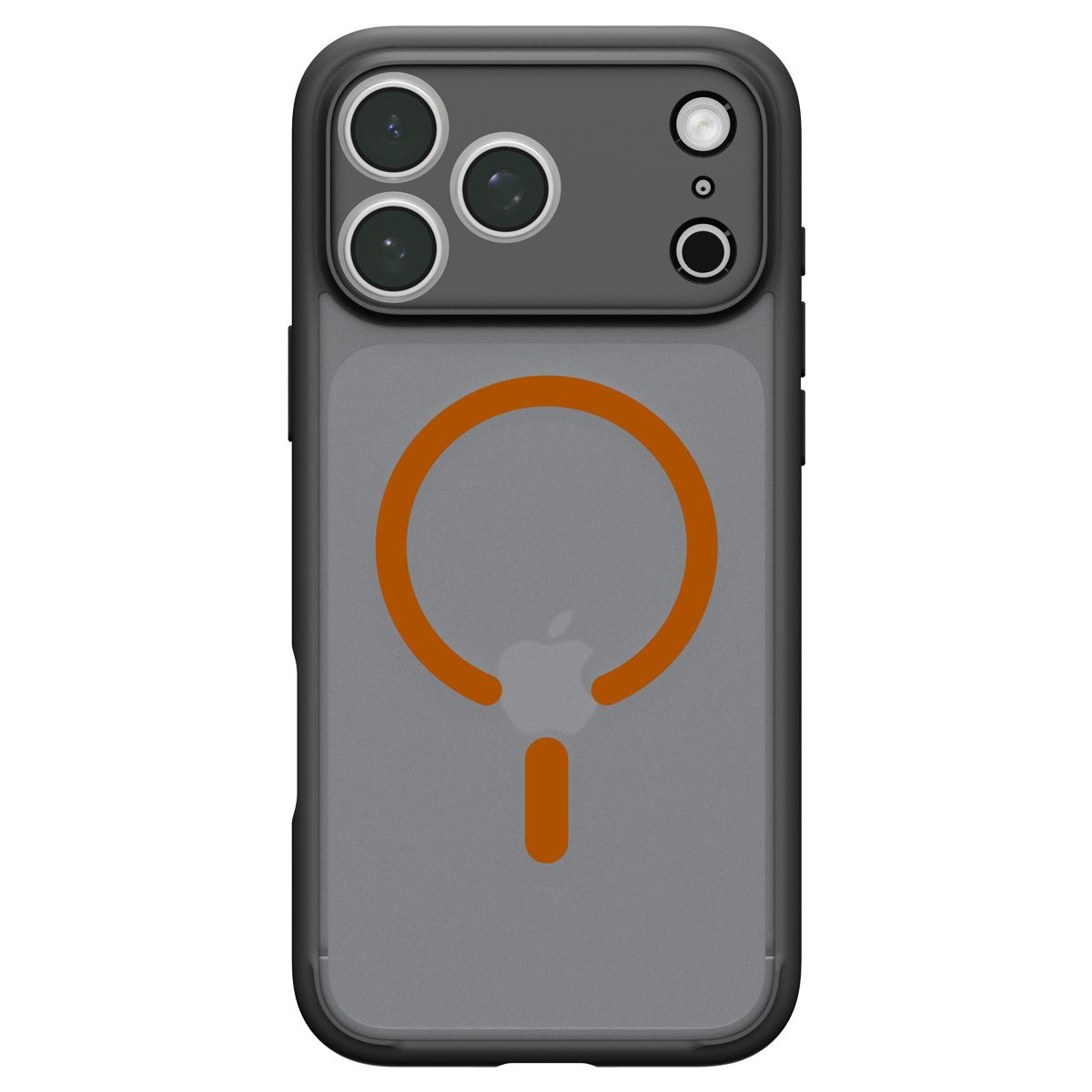 Spigen Ultra Hybrid MagSafe, frost black orange - iPhone 18 Pro/17 Pro (3)