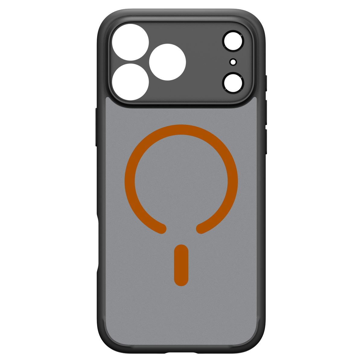 Spigen Ultra Hybrid MagSafe, frost black orange - iPhone 18 Pro/17 Pro (4)