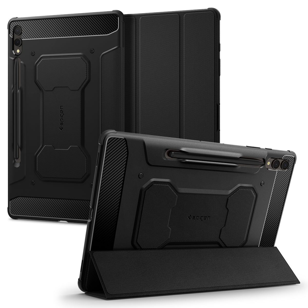 Spigen Rugged Armor Pro, black - Samsung Galaxy Tab S10/S9+ (1)