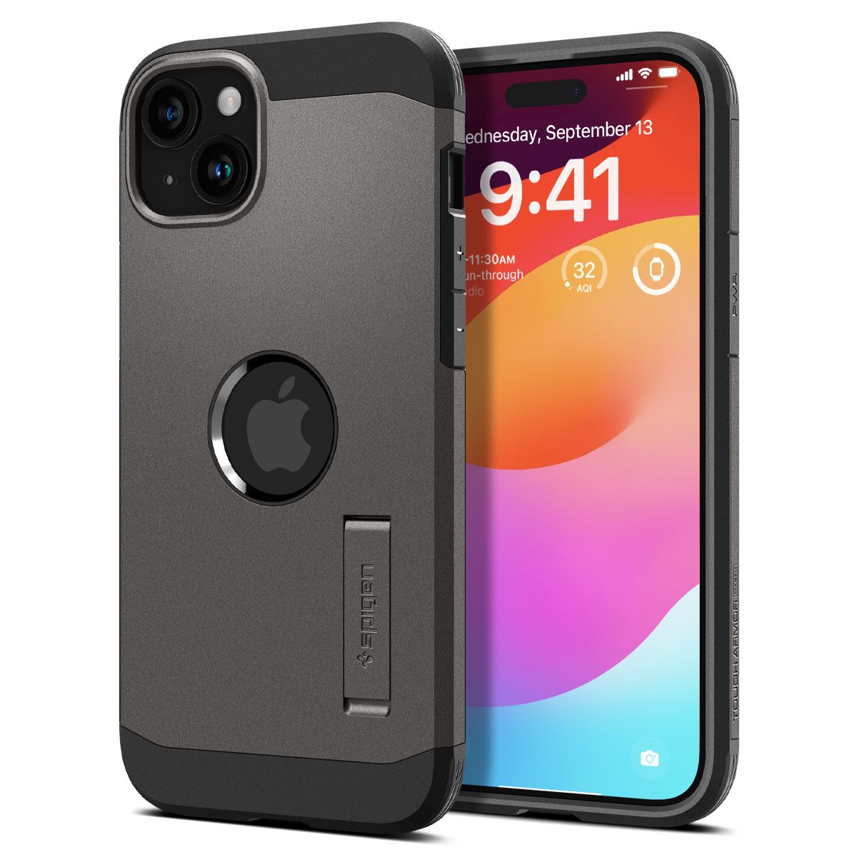 Spigen Tough Armor MagSafe, gunmetal - iPhone 15 (1)