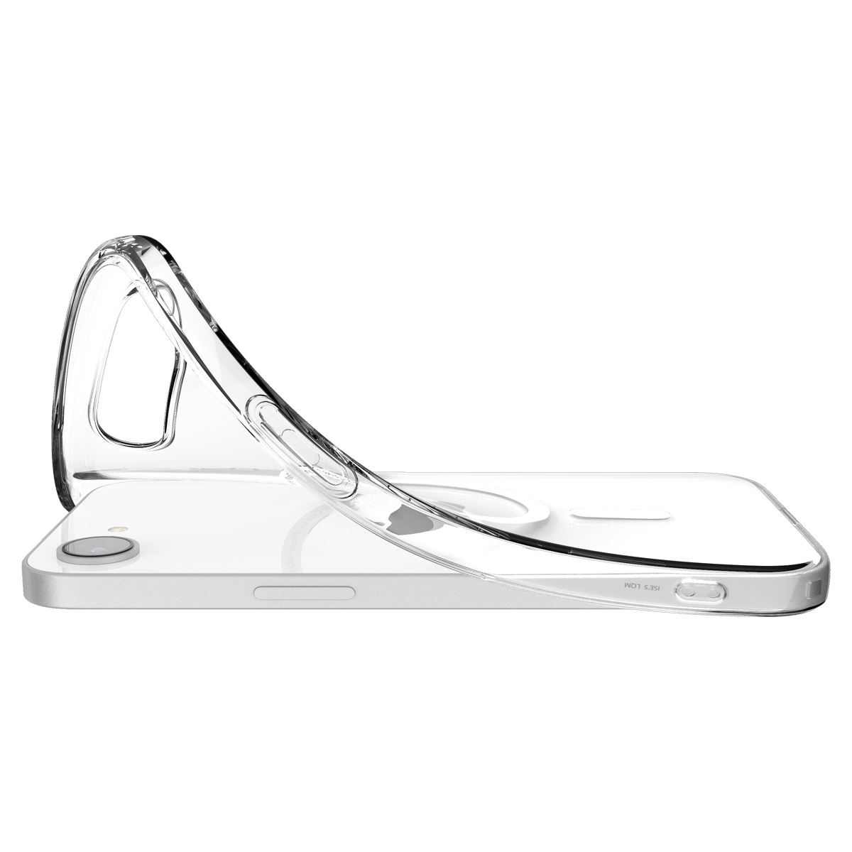 Spigen Crystal Flex MagSafe, clear white - iPhone 16e (9)
