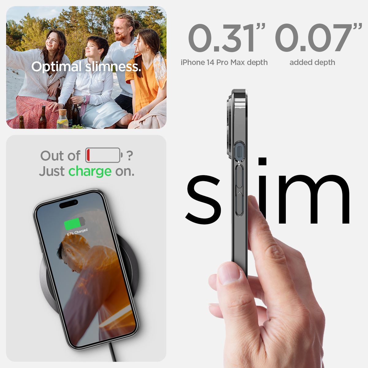 Spigen Optik Crystal, chrome gray - iPhone 14 Pro Max (13)
