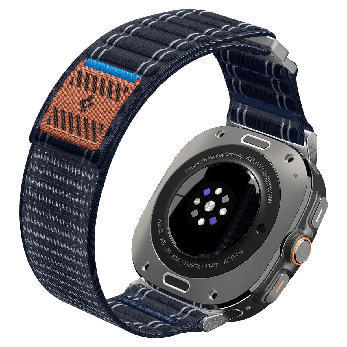 Spigen Fabric Band (hook-and-loop), navy - Samsung Galaxy Watch Ultra 47mm (10)