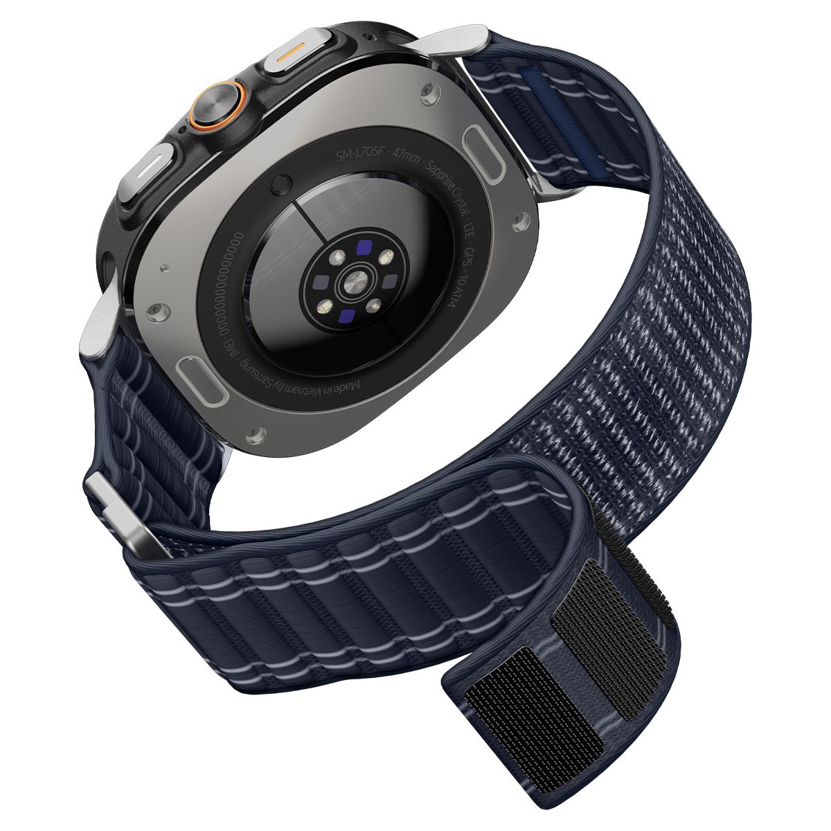 Spigen Fabric Band (hook-and-loop), navy - Samsung Galaxy Watch Ultra 47mm (11)