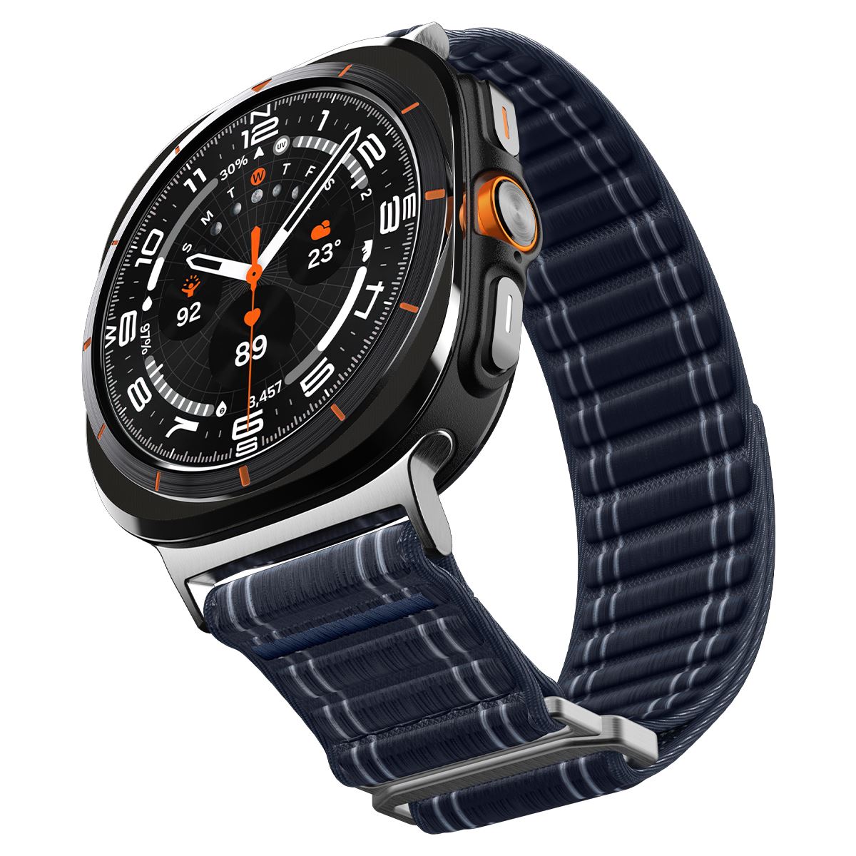 Spigen Fabric Band (hook-and-loop), navy - Samsung Galaxy Watch Ultra 47mm (2)
