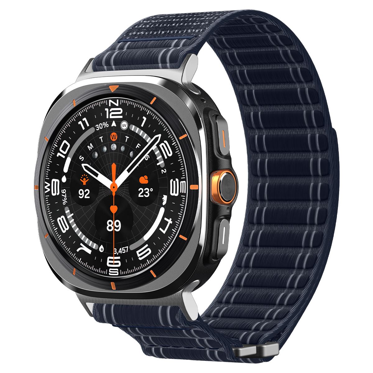 Spigen Fabric Band (hook-and-loop), navy - Samsung Galaxy Watch Ultra 47mm