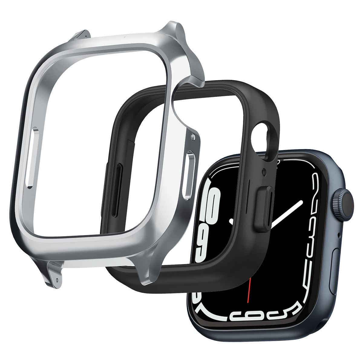 Spigen Metal Fit Pro, silver - Apple Watch 9/8/7 45mm (11)