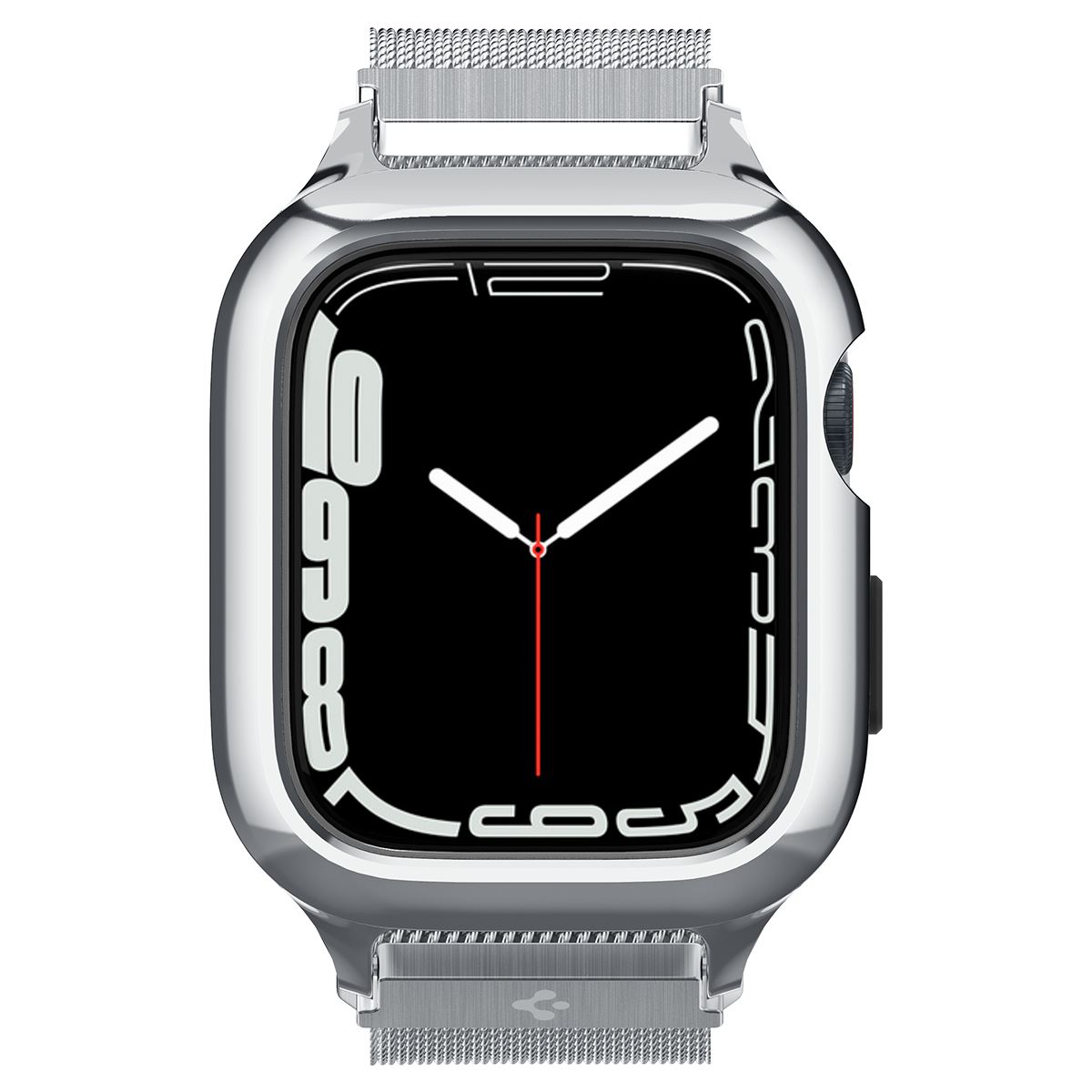 Spigen Metal Fit Pro, silver - Apple Watch 9/8/7 45mm (2)