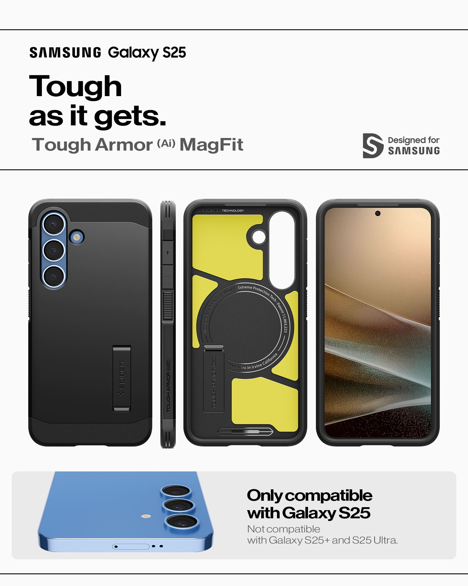 Spigen Tough Armor MagSafe, black - Samsung Galaxy S25 (14)