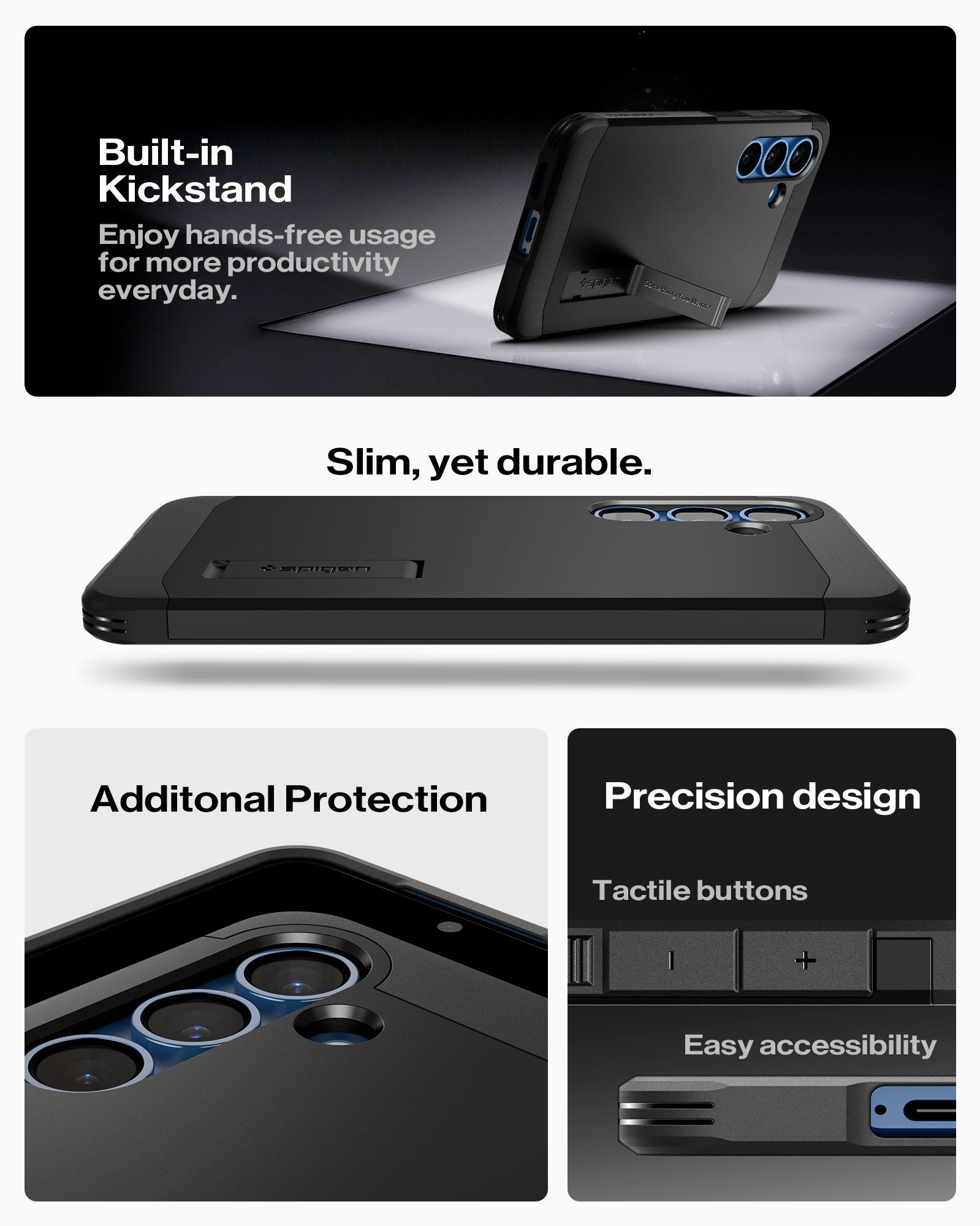 Spigen Tough Armor MagSafe, black - Samsung Galaxy S25 (19)