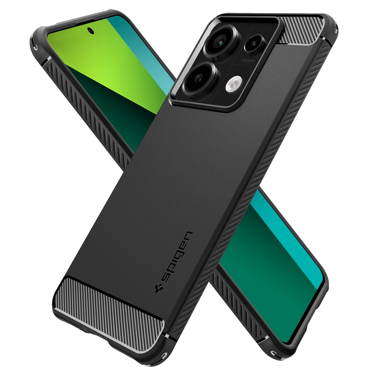 Spigen Rugged Armor, matte black - Xiaomi Redmi Note 13 Pro 5G / POCO X6 5G (6)