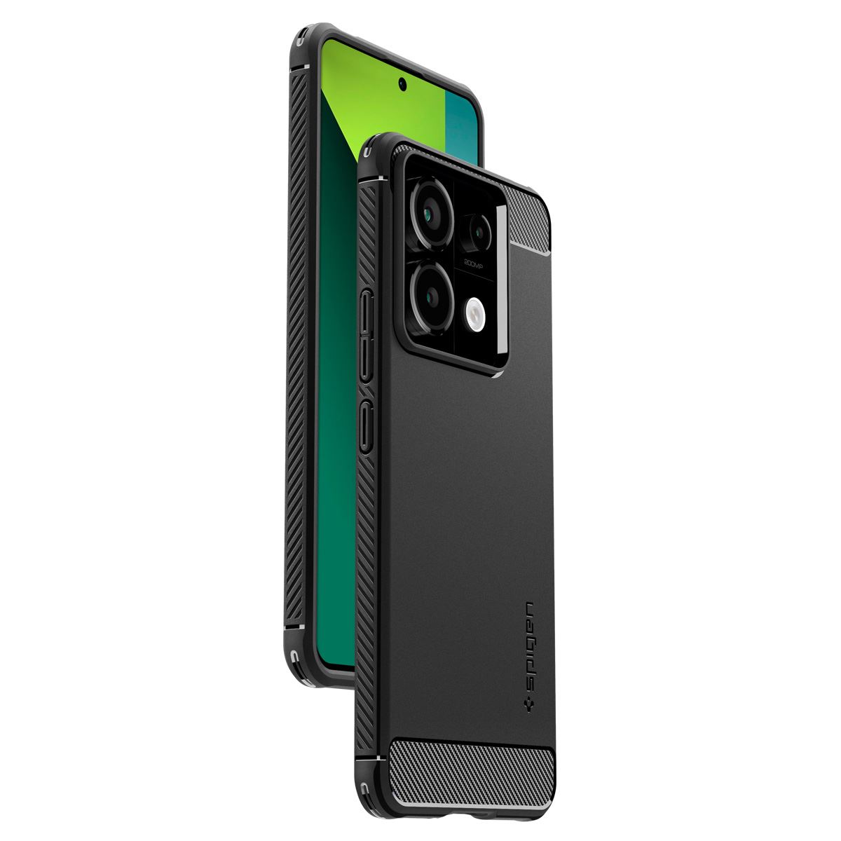 Spigen Rugged Armor, matte black - Xiaomi Redmi Note 13 Pro 5G / POCO X6 5G (8)