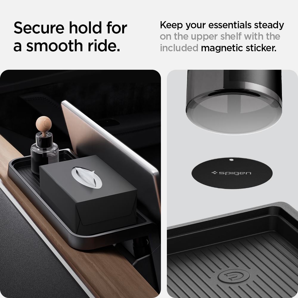 Spigen Tesla Under Screen Storage Organizer, black - Tesla Model Y/3  (12)