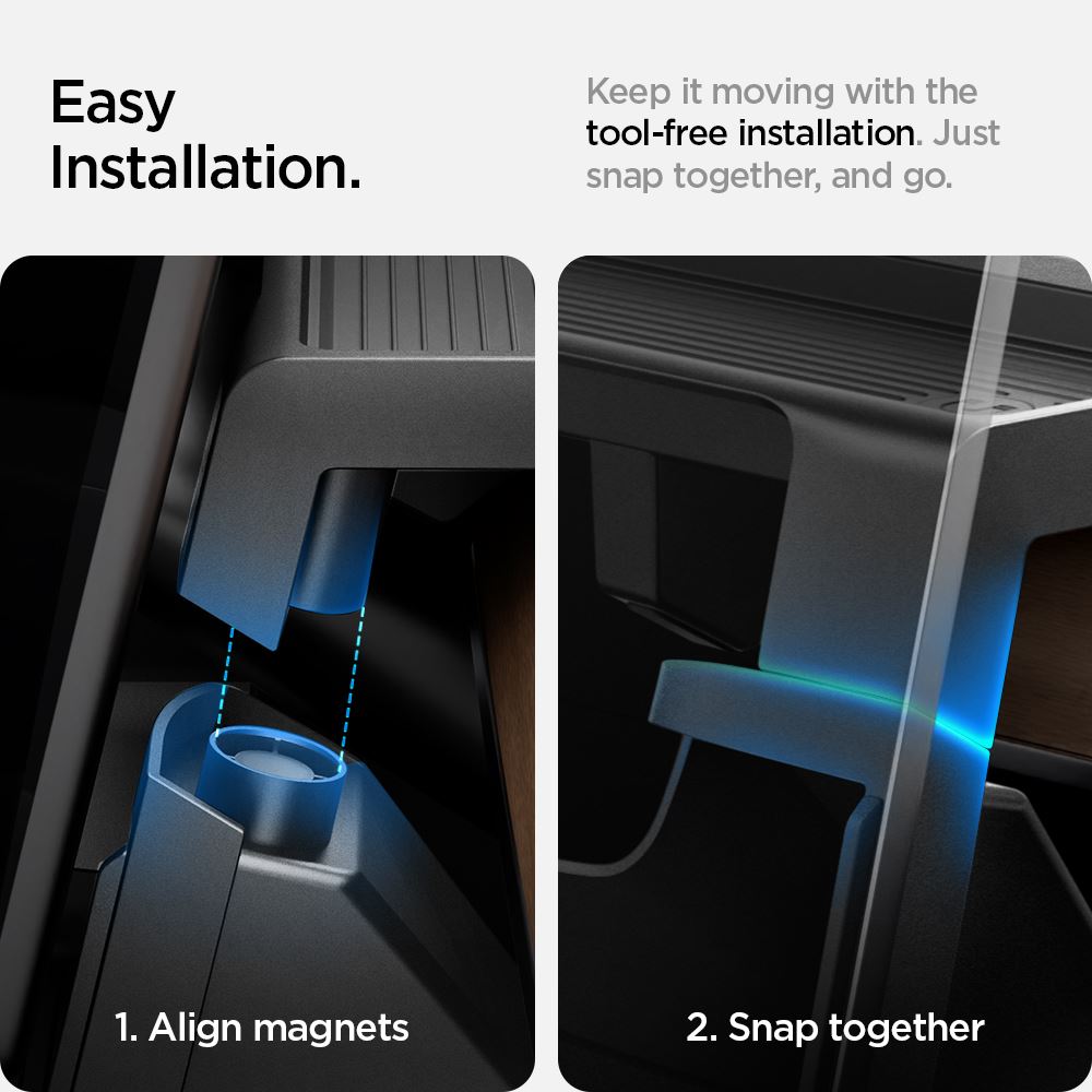 Spigen Tesla Under Screen Storage Organizer, black - Tesla Model Y/3  (15)