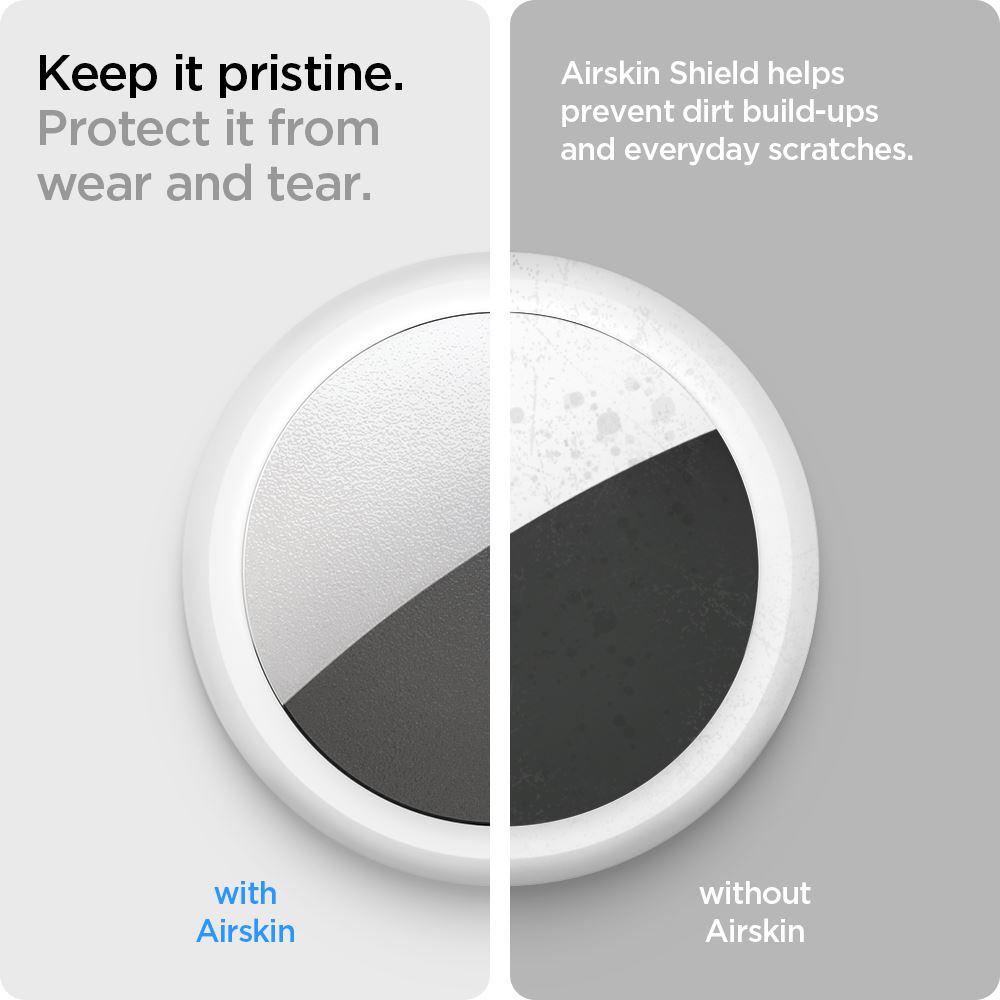 Spigen AirSkin Shield HD 4 Pack, clear - Apple AirTag (3)