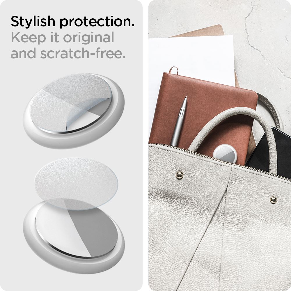 Spigen AirSkin Shield HD 4 Pack, clear - Apple AirTag (4)