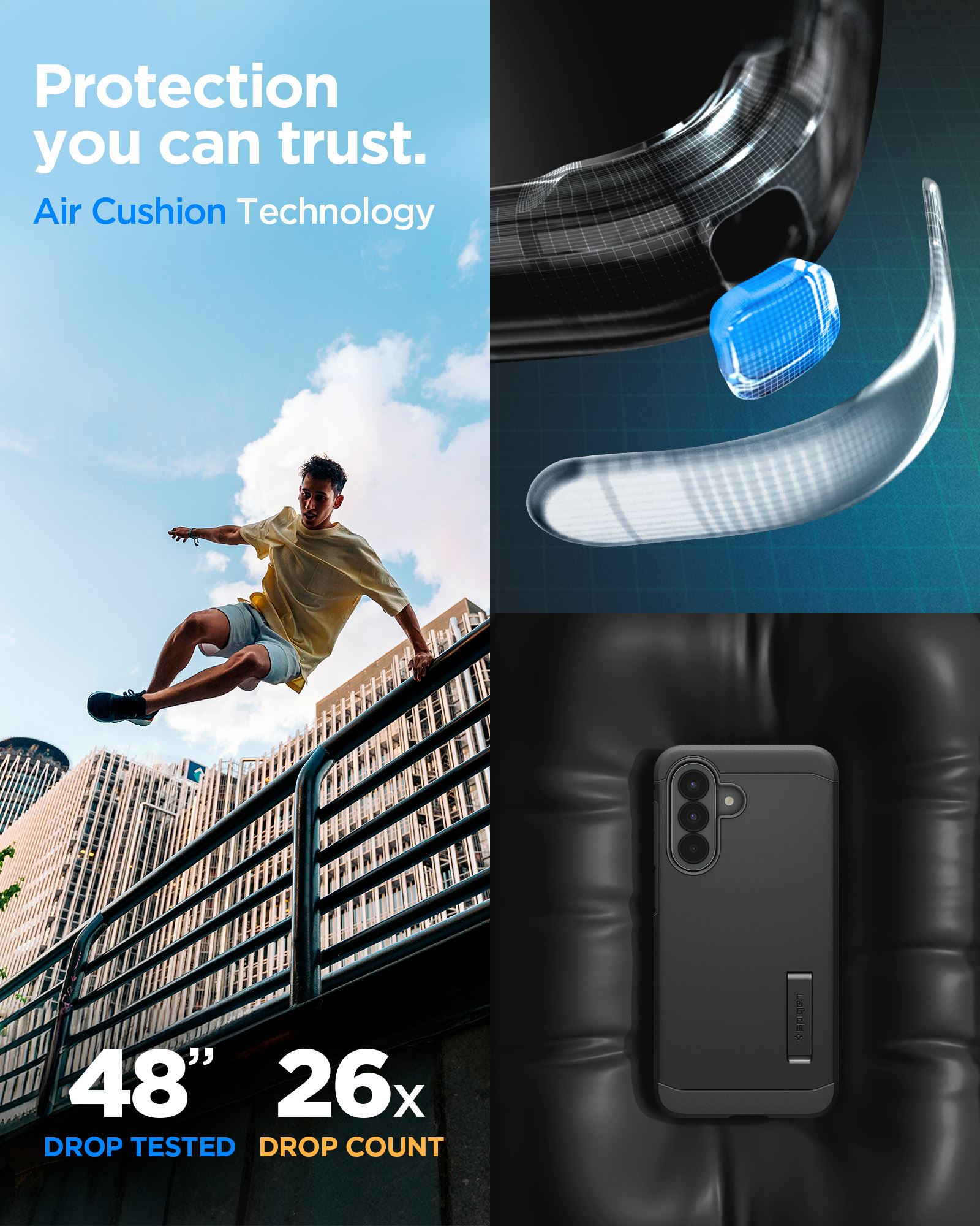 Spigen Tough Armor, black - Samsung Galaxy A57 5G (12)