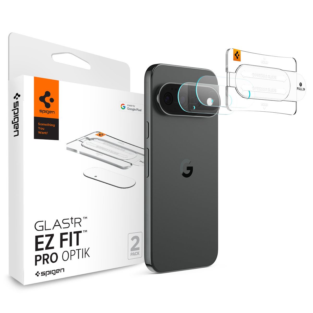 Spigen Glass tR EZ Fit Optik Pro 2 Pack, crystal clear - Google Pixel 11 (1)