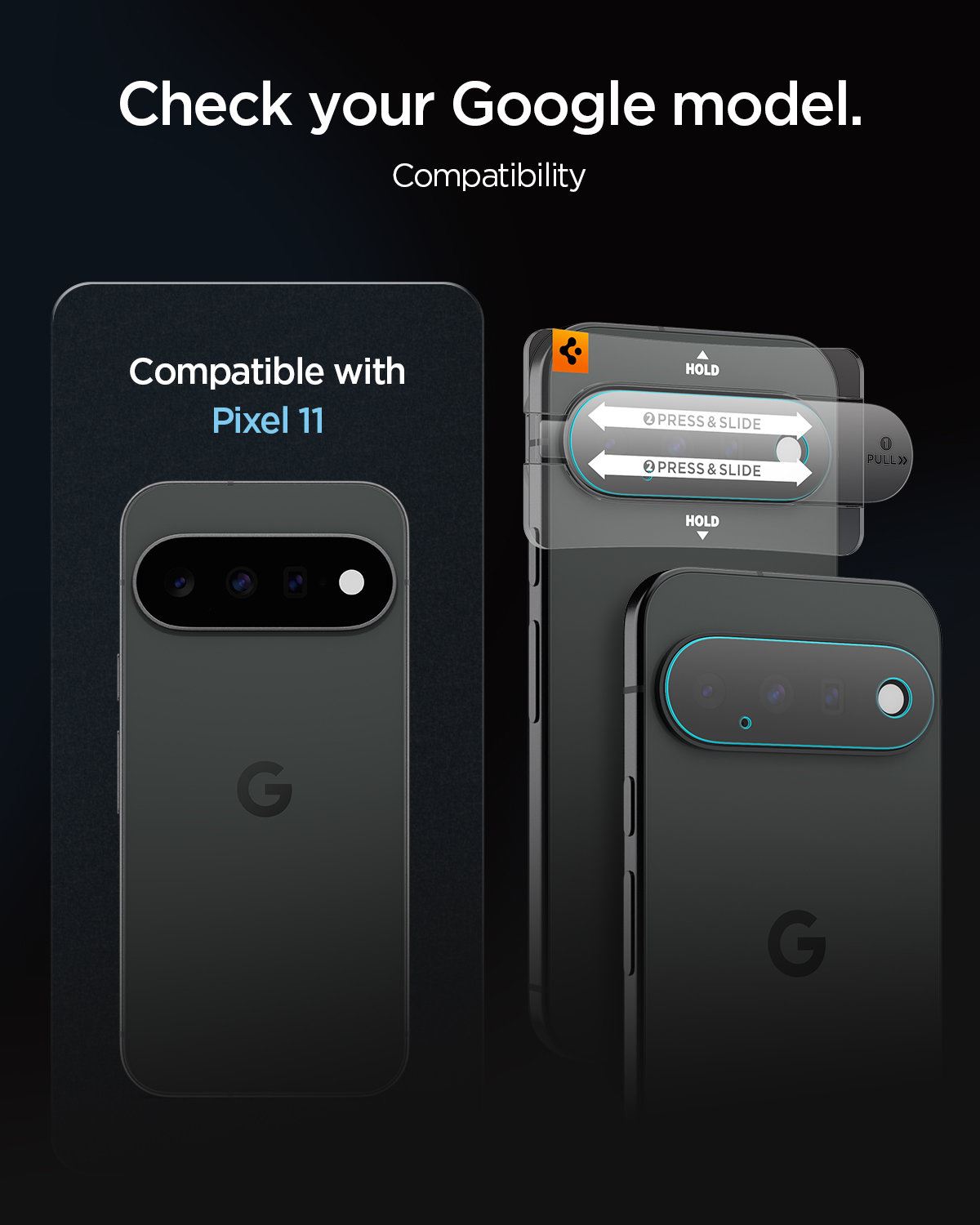 Spigen Glass tR EZ Fit Optik Pro 2 Pack, crystal clear - Google Pixel 11 (11)
