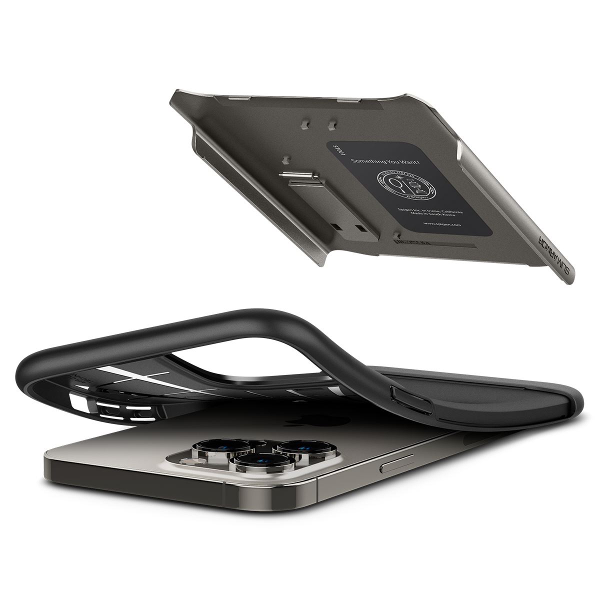 Spigen Slim Armor, gunmetal - iPhone 14 Pro (7)