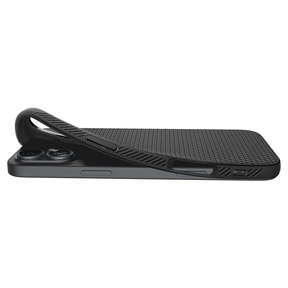 Spigen Liquid Air, matte black - iPhone 16 Plus (9)