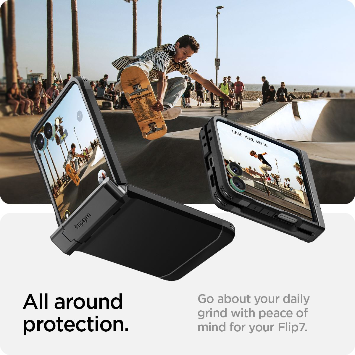 Spigen Tough Armor Pro MagSafe, black - Samsung Galaxy Z Flip7 (20)