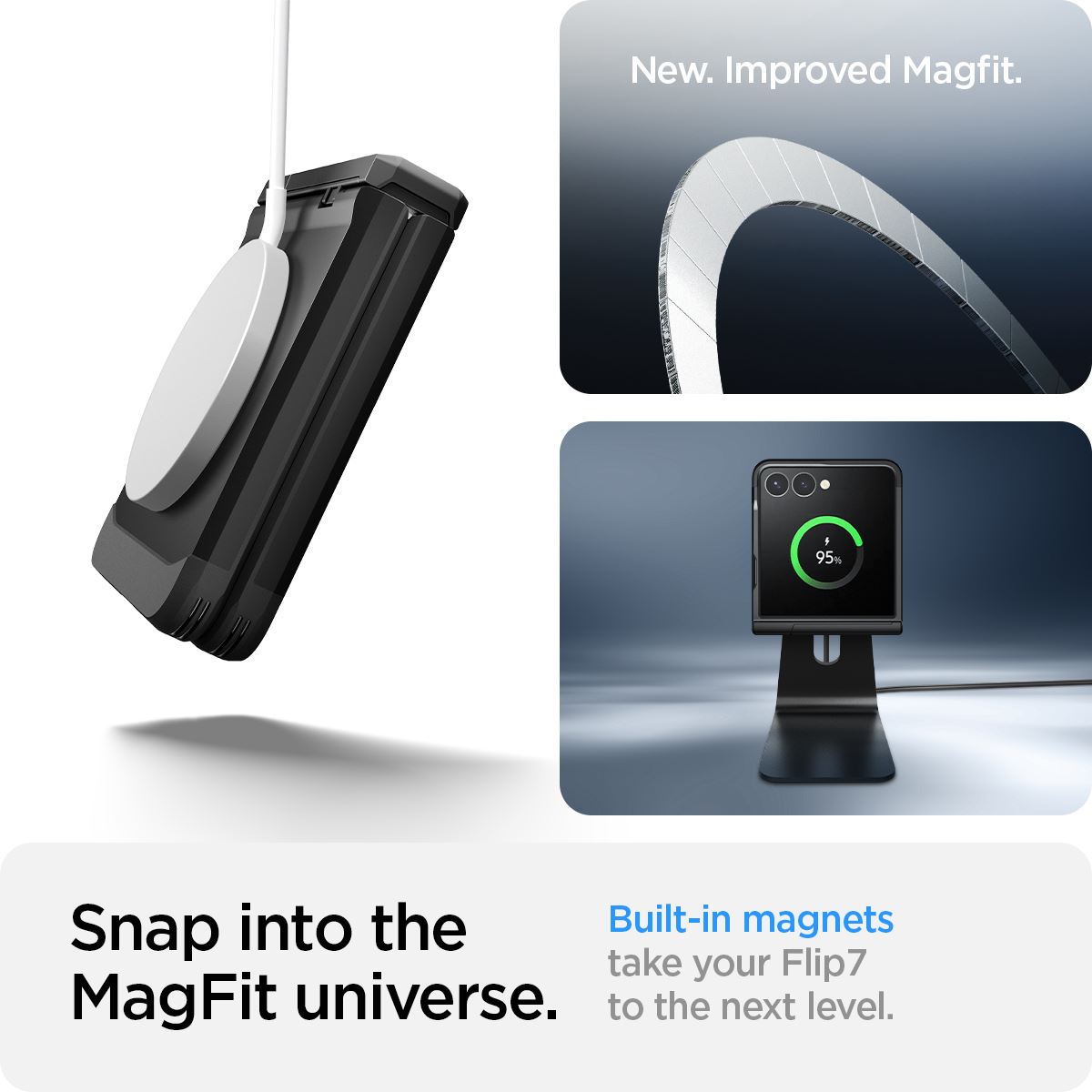 Spigen Tough Armor Pro MagSafe, black - Samsung Galaxy Z Flip7 (21)