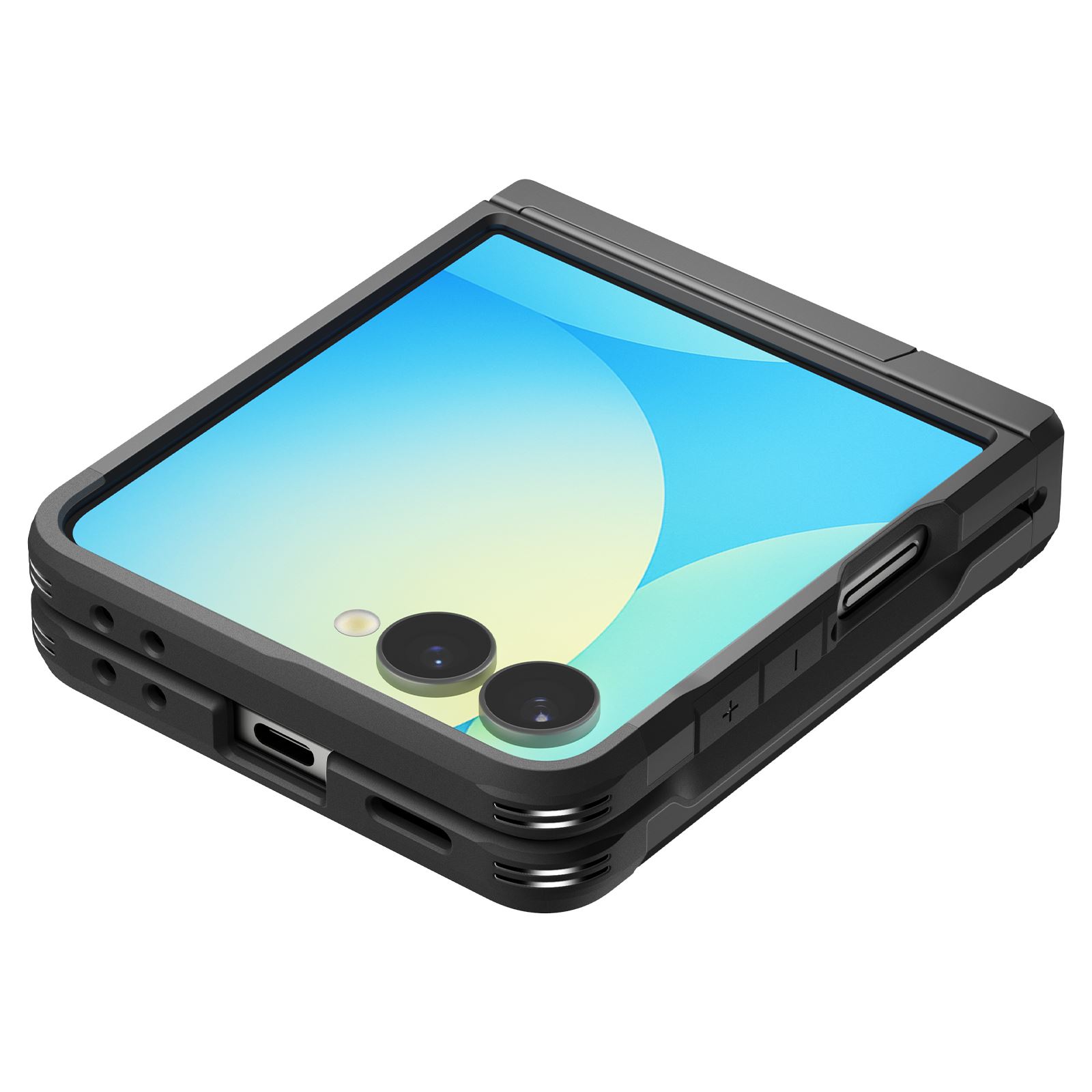 Spigen Tough Armor Pro MagSafe, black - Samsung Galaxy Z Flip7 (6)