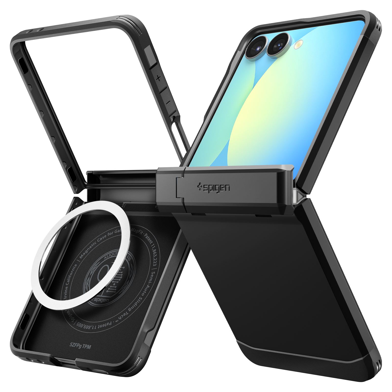 Spigen Tough Armor Pro MagSafe, black - Samsung Galaxy Z Flip7