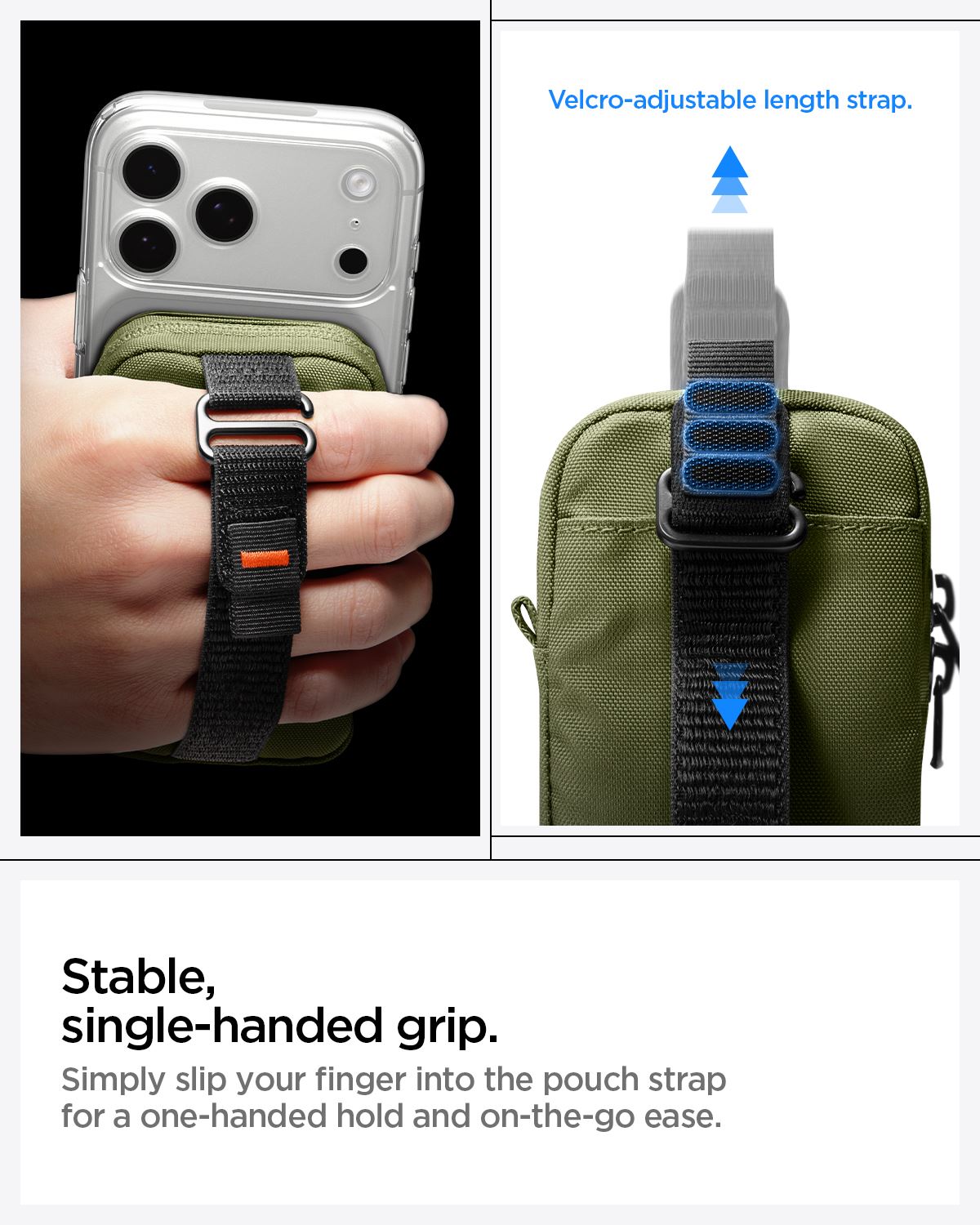 Spigen Portable Organizer Pouch TintapZip MagSafe, olive green (19)