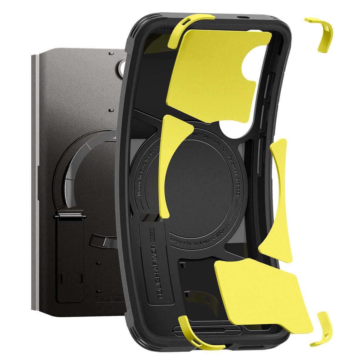 Spigen Tough Armor MagSafe, gunmetal - Samsung Galaxy S25 (7)
