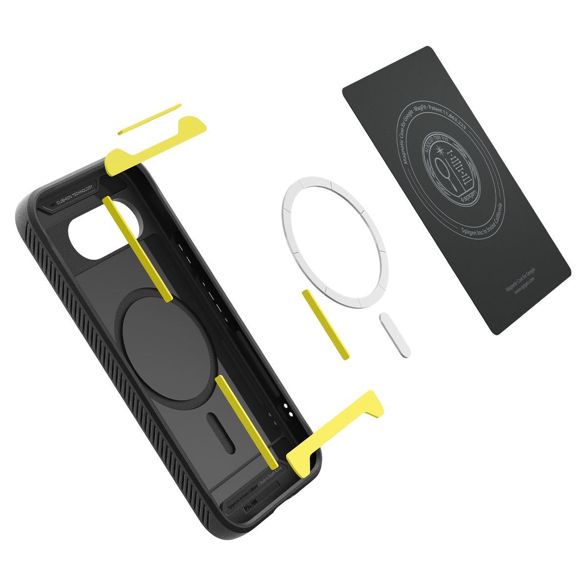 Spigen Rugged Armor MagSafe, matte black - Google Pixel 9a (8)
