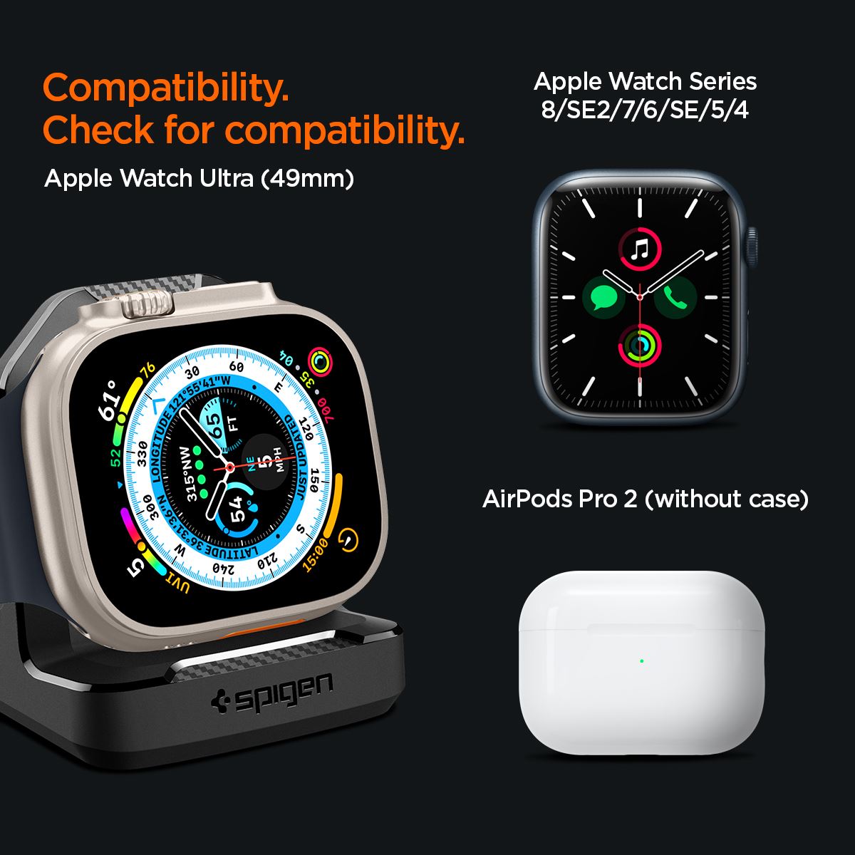 Spigen Rugged Armor Stand, black - Apple Watch (9)