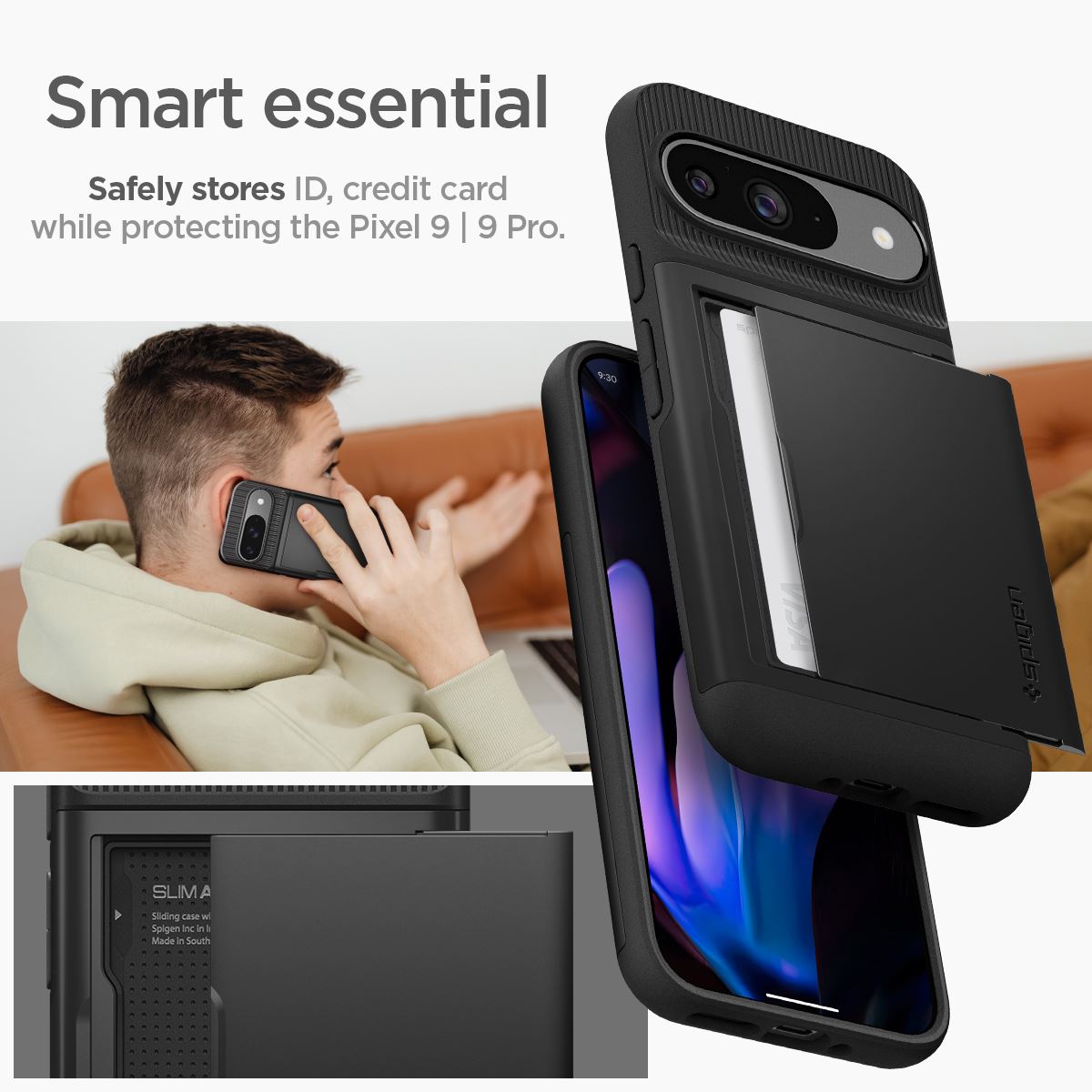 Spigen Slim Armor CS, black - Google Pixel 9 Pro/Pixel 9 (13)