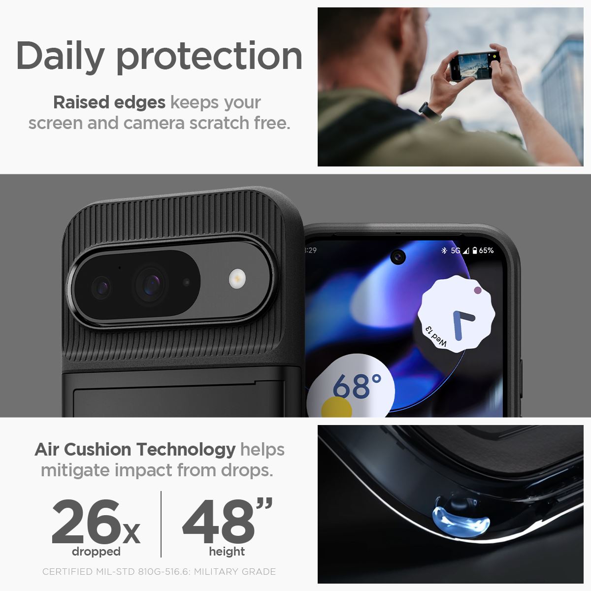 Spigen Slim Armor CS, black - Google Pixel 9 Pro/Pixel 9 (14)