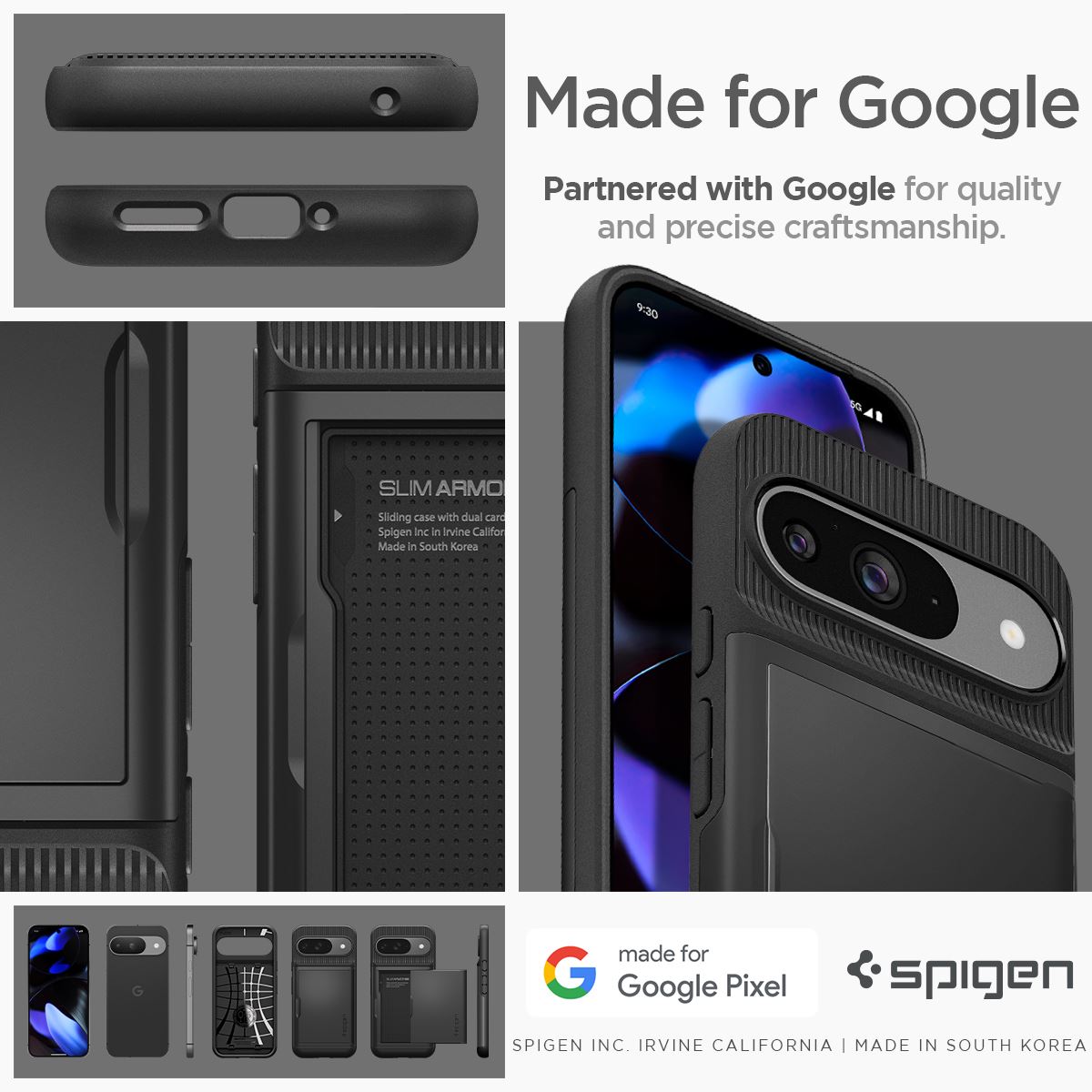 Spigen Slim Armor CS, black - Google Pixel 9 Pro/Pixel 9 (17)