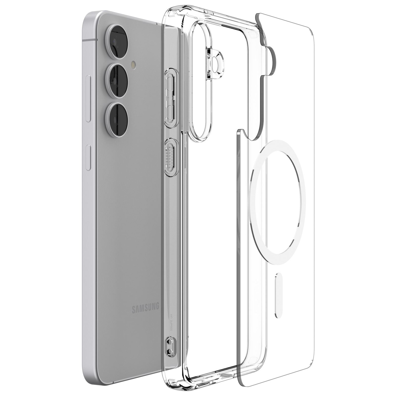 Spigen Ultra Hybrid MagSafe, clear white - Samsung Galaxy S25 FE (6)