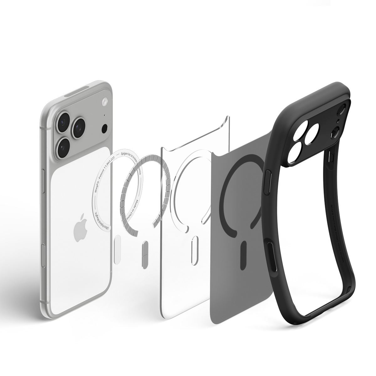 Spigen Ultra Hybrid MagSafe, frost black - iPhone 18 Pro Max/17 Pro Max (10)
