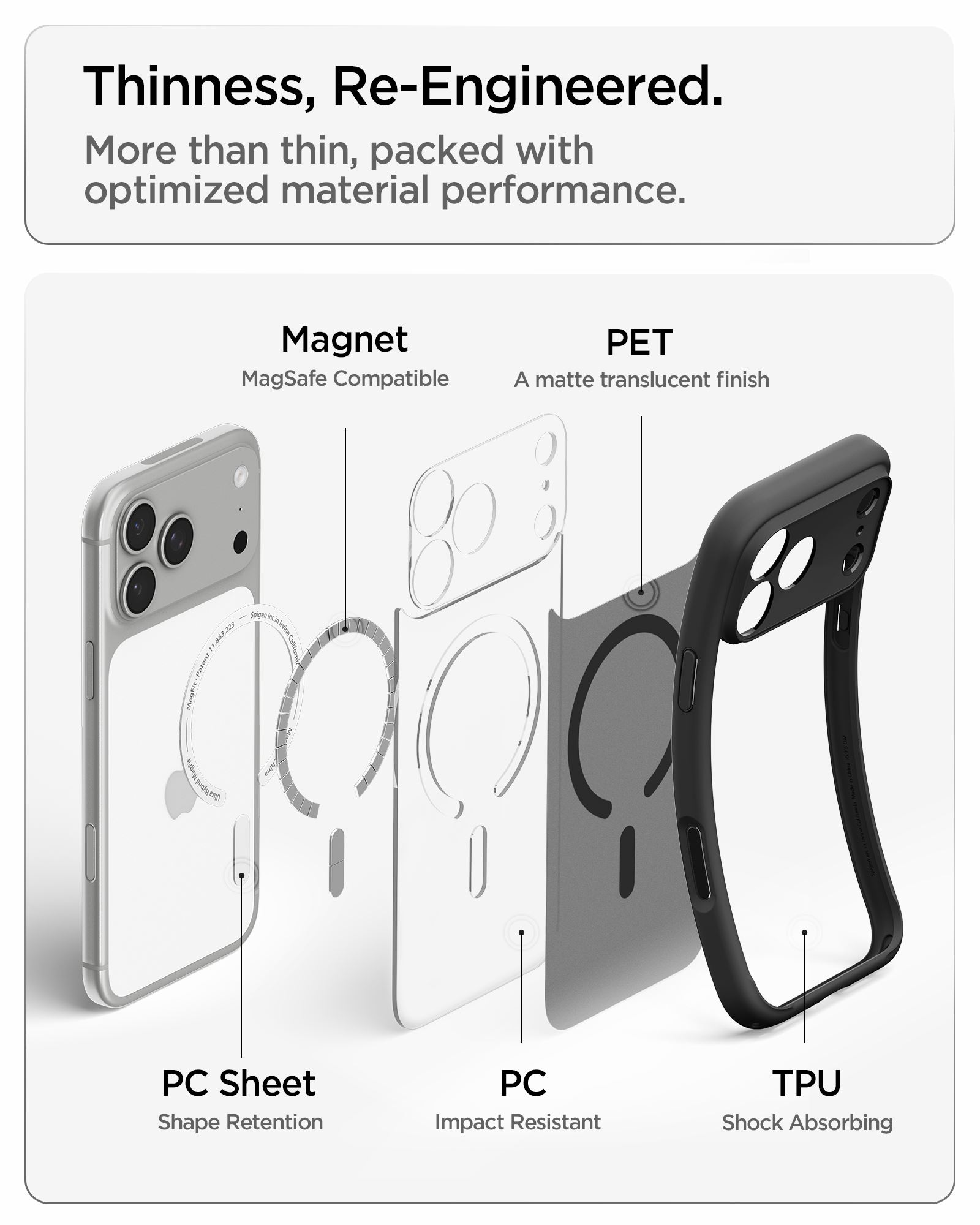 Spigen Ultra Hybrid MagSafe, frost black - iPhone 18 Pro Max/17 Pro Max (17)