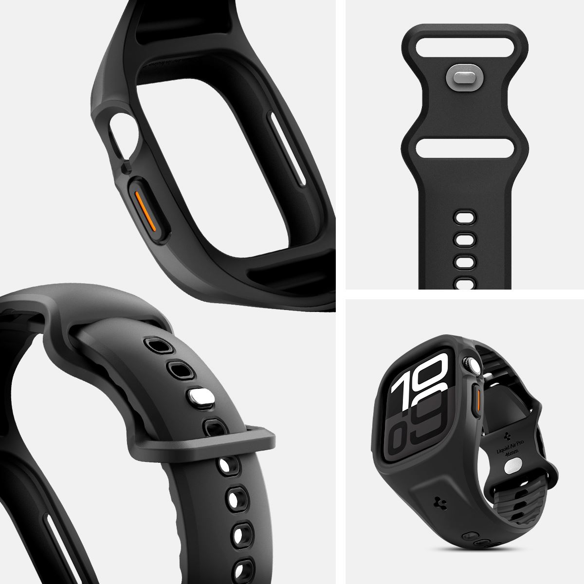 Spigen Liquid Air Pro, matte black - Apple Watch 11/10 46mm (13)