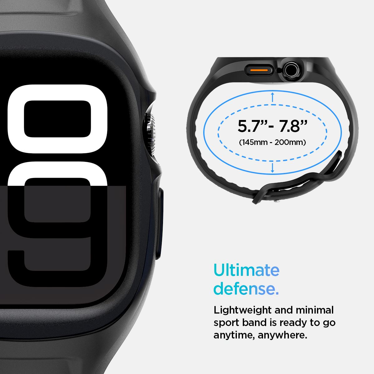 Spigen Liquid Air Pro, matte black - Apple Watch 11/10 46mm (14)