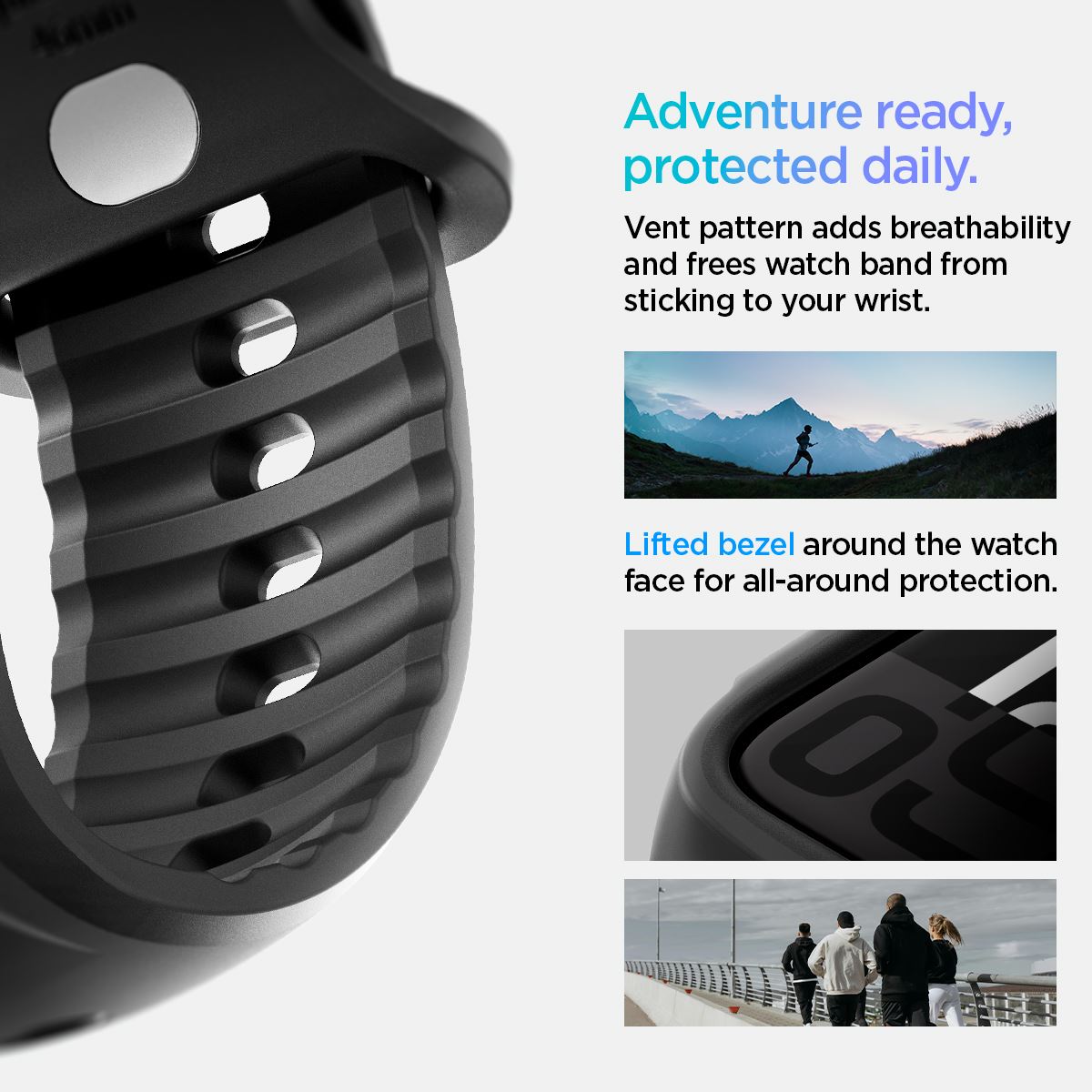 Spigen Liquid Air Pro, matte black - Apple Watch 11/10 46mm (15)