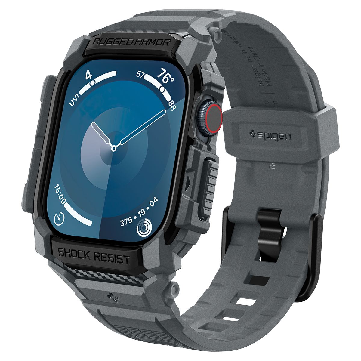 Spigen Rugged Armor Pro, dark gray - Apple Watch 11/10 46mm (1)