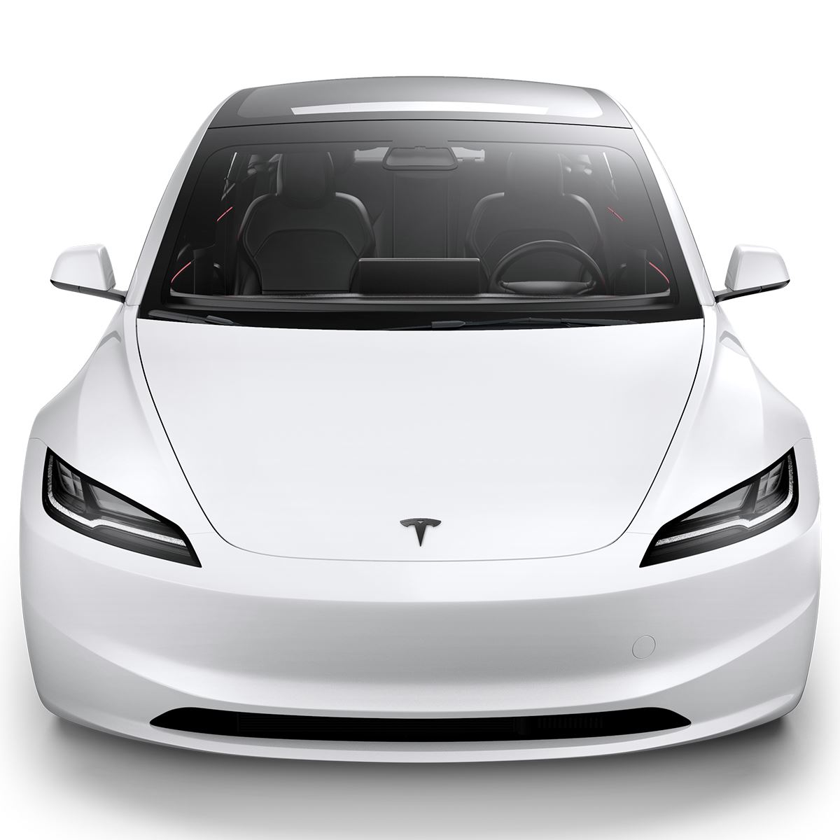 Spigen Tesla Front Emblem Logo Full Cover, black - Tesla Model 3 2024 (5)