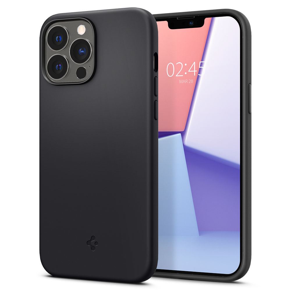 Spigen Silicone Fit, black - iPhone 13 Pro