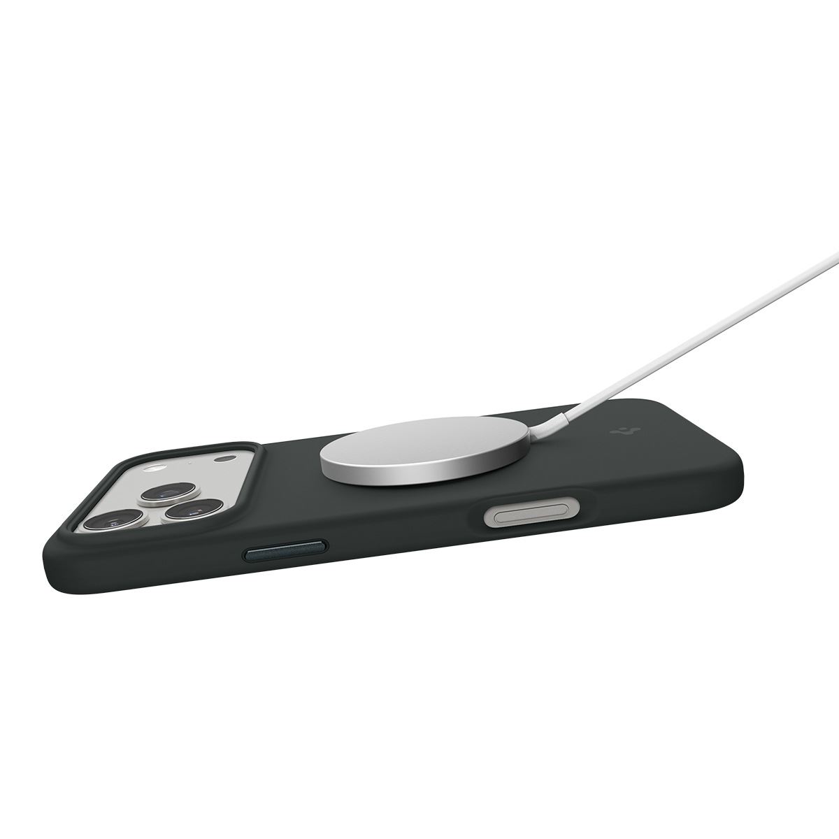 Spigen Silicone Fit MagSafe, abyss green - iPhone 17 Pro (7)