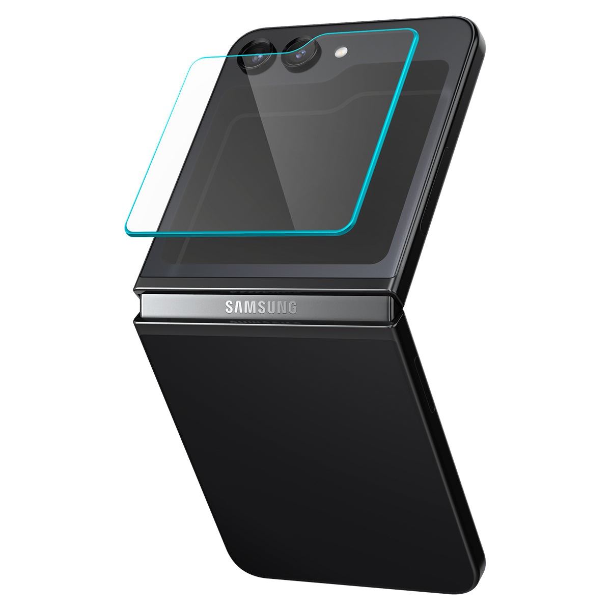 Spigen Glass tR EZ Fit Cover 2 Pack Transparency - Samsung Galaxy Z Flip5 (7)