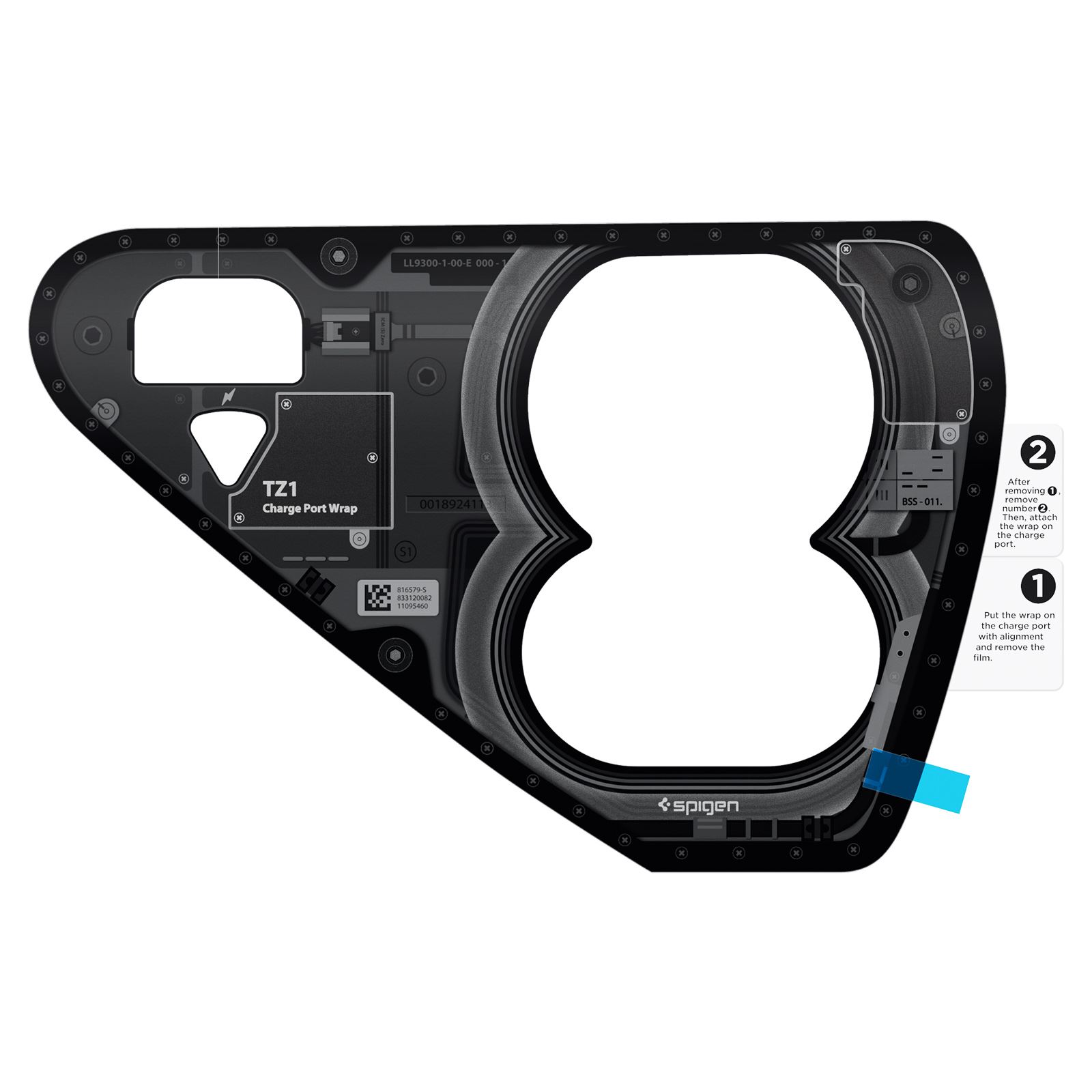 Spigen Tesla Charge Port Wrap, zero one - Tesla Model Y/3 (11)