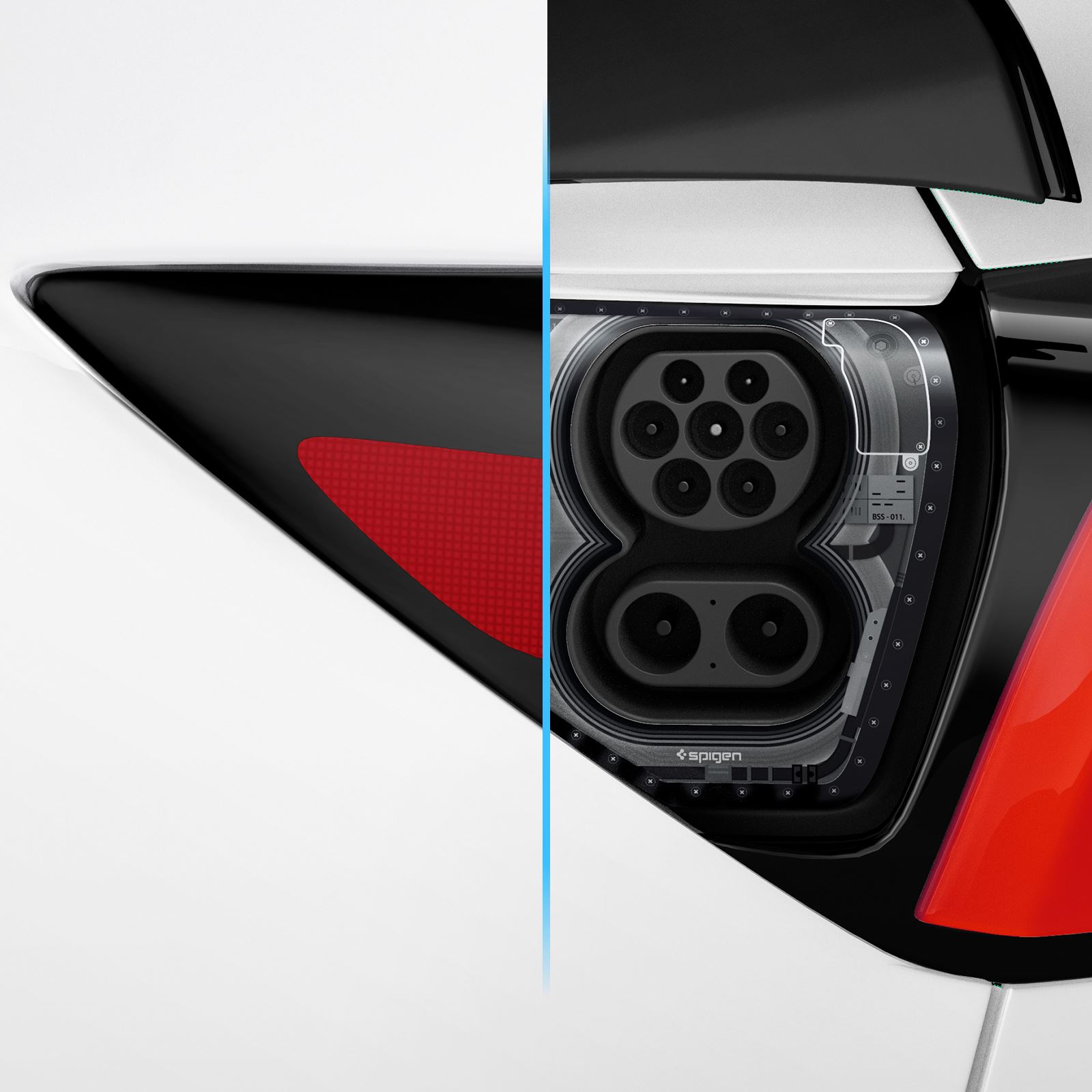 Spigen Tesla Charge Port Wrap, zero one - Tesla Model Y/3 (20)