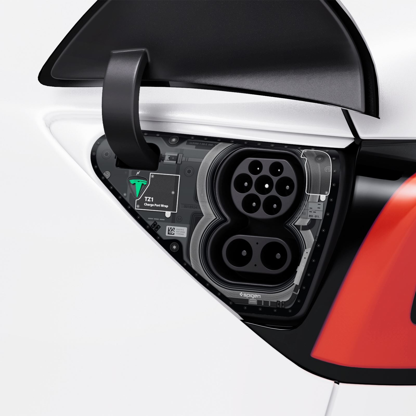 Spigen Tesla Charge Port Wrap, zero one - Tesla Model Y/3 (3)